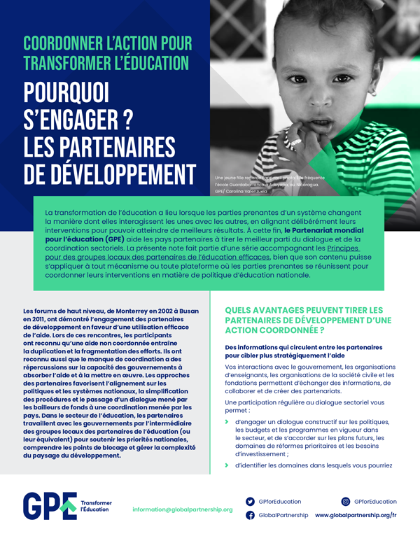 Partenaires de développement