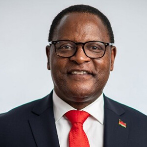 S.E. Dr. Lazarus Mc Carthy Chakwera, Président de la République du Malawi